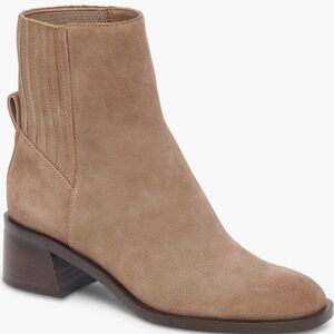 Dolce Vita Tan Suede Ankle Booties